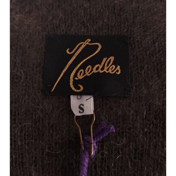 Needles Mohair Cardigan in Charcoal Brown S Mens New Defect Made in Japan LQ276 - Picture 14 of 16